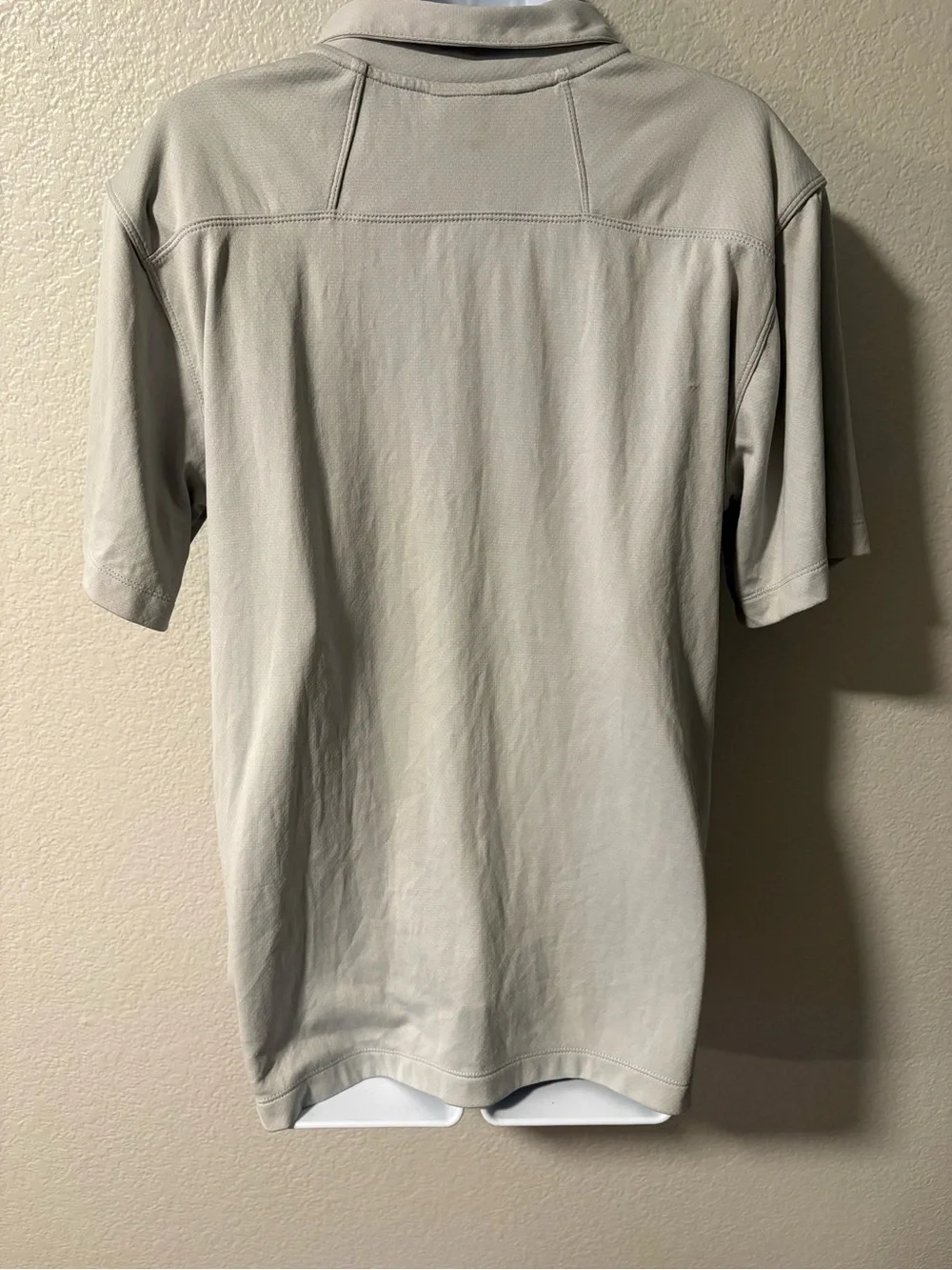 The North Face Men’s Polo in Grey with Black Logo